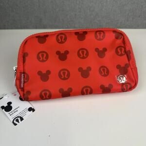 Lululemon x Disney Everywhere Belt Bag Fanny Pack Red Mickey Mouse Logo NWT
